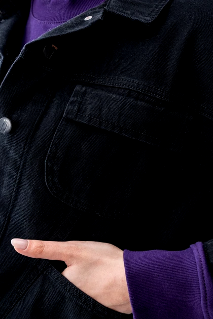 کت کتان جیب از رو زنانه