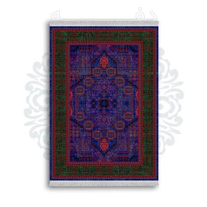 *جدید* فرشینه از جنس پارچه شانل مخمل ترک طرح فانتزی برند دفه کد 770