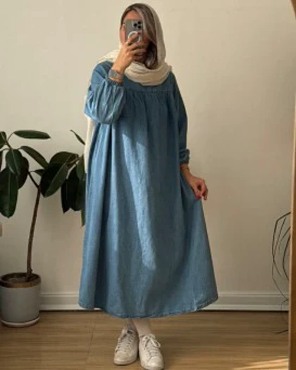 پیراهن جین پارچه ترک 3