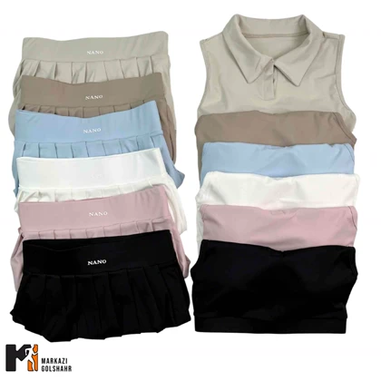 ست نیم‌تنه دامن ورزشی زنانه کد 1025