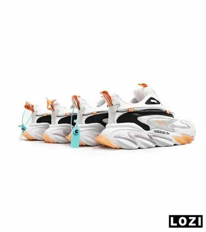 کفش کتانی مردانه سفید نارنجی Adidas A700