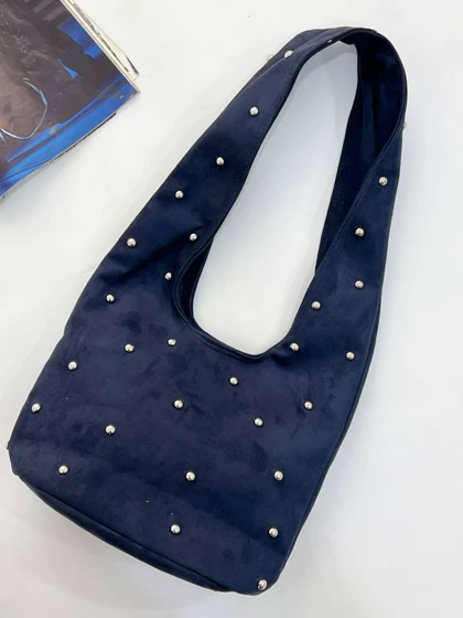 کیف نگین دسته دار پهن 3499