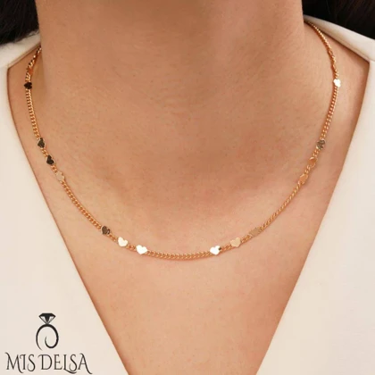زنجیر ژوپینگ کارتیر 45 سانت طرح قلب