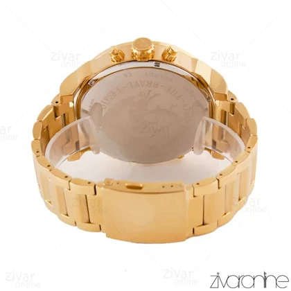 ساعت دیزل مردانه هفت موتوره طلایی صفحه مشکی 103702