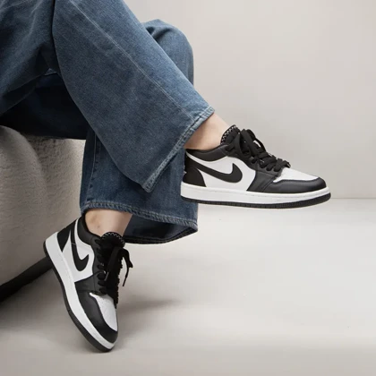 کتانی نایک مدل Air Jordan_سفید مشکی کد 3030