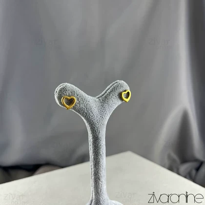 گوشواره زنانه مدل قلب تو خالی 20444