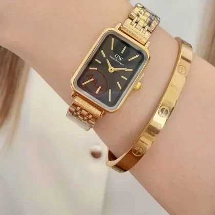 ساعت زنانهDWصفحه مربعی