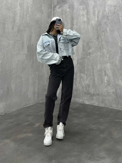 شلوار مام ساده