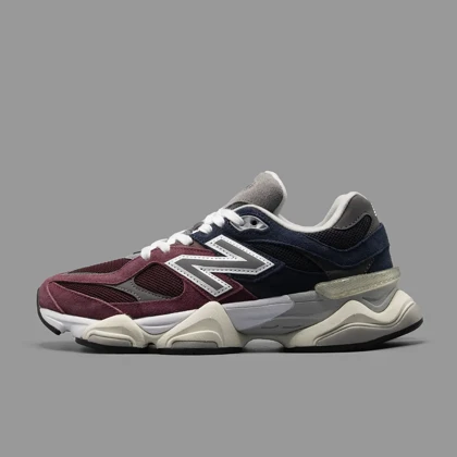 نیوبالانس 9060 مشکی زرشکی آبی New Balance 9060 Burgundy Blue