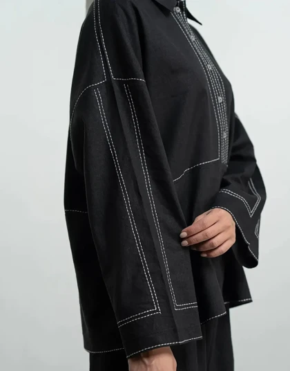 لینن دوخت تزیین دار