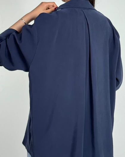 شومیز سیلک پشت پیلی کد 500475