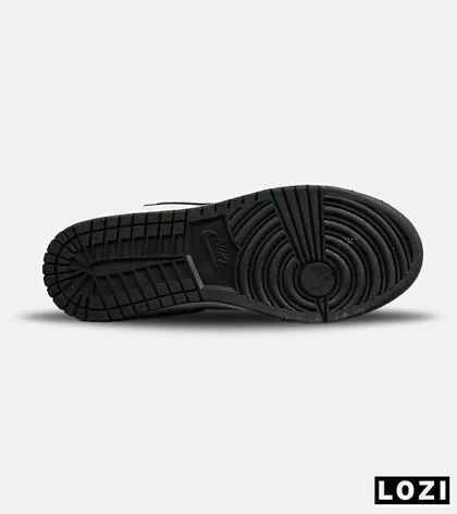 کفش کتانی ساق‌دار مردانه و زنانه مشکی سفید آبی NIKE jordan 1 مدل 7676