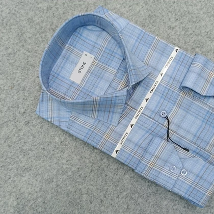 پیراهن طرحدار مردانه قواره ازاد ( قواره کلاسیک ) _ استین بلند