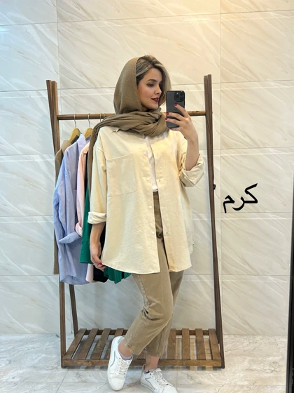 مانتو لینن ترمه ( دارای ایراد جزیی)