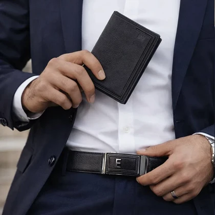 ست کیف و کمربند مشکی مدل M101