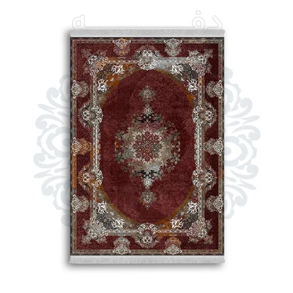 *جدید* فرشینه از جنس پارچه شانل مخمل ترک طرح فانتزی برند دفه کد 1518