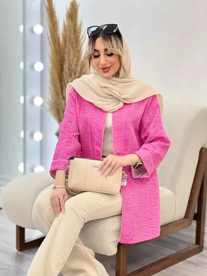 مانتو دوخت دار مغزی دوزی