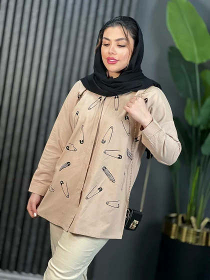 مانتو لینن سنجاق کد 1634