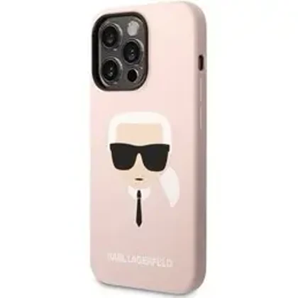 قاب گوشی Iphone 14 اورجینال صورتی مدل کارل لاگرفلد کد 1
