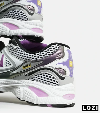 کفش کتانی مردانه و زنانه سفید مشکی بنفش NEW BALANCE 1064 V.2 مدل 6360