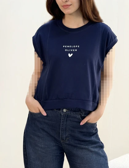 کراپ باکسی نخ پنبه اولیوردخترانه/آراسز
