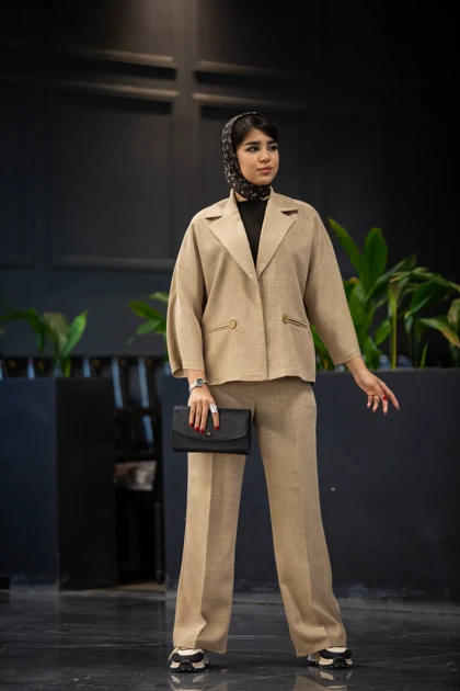 مانتو شلوار صوفیا جیب فیلتاب