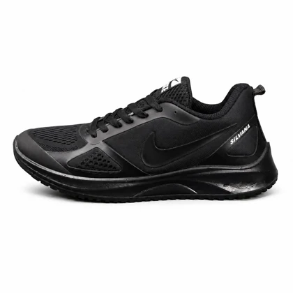 کفش کتانی بزرگ پا نایکی رانینگ زیره تزریق مشکی2 Nike