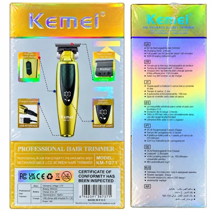 ماشین اصلاح حرفه ای سر و صورت کمی Kemei مدل KM-1673