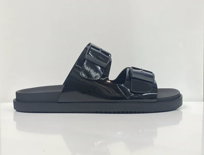 صندل زنانه Hawaii ورنی- مشکی و مشکی پلنگی