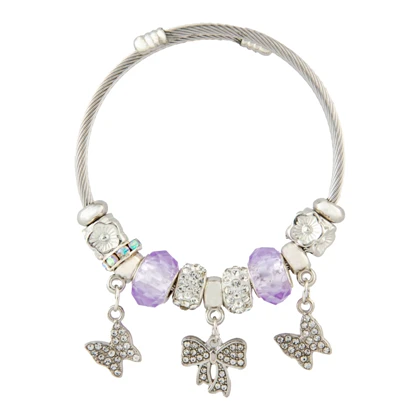 دستبند پاندورا دخترانه پروانه