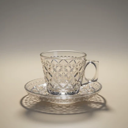 ست فنجان و نعلبکی چای خوری طرحدار