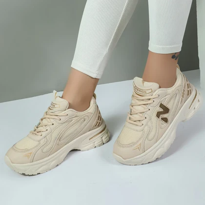 کتانی نیوبالانس اسپرت زنانه مدل 889 رنگ کرم کد 00123