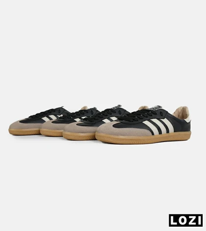 کفش کتانی مردانه و زنانه مشکی کرم ADIDAS Samba