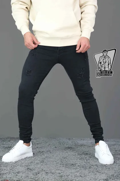 شلوار جین مشکی زاپ‌دار TOMMY