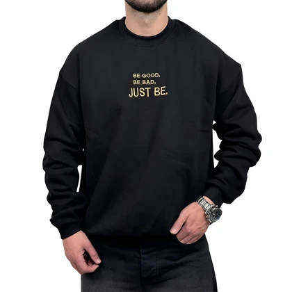 دورس مردانه مشکی سه نخ طرح JUST BE