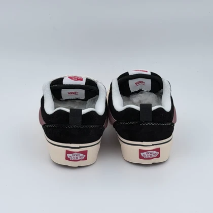 ونس نواسکول مشکی زرشکی/Vans knuskool black wine red