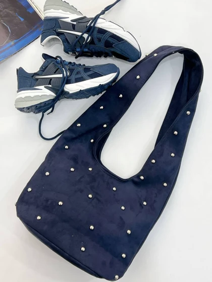 کیف نگین دسته دار پهن 3499