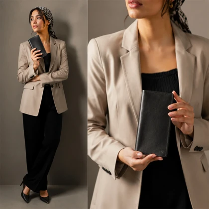 کیف پول مردانه چرم یلسان مدل پارلا کد 018-GS