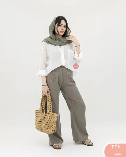 شومیز تک جیب شیشه ای زنانه 3260 | الینور