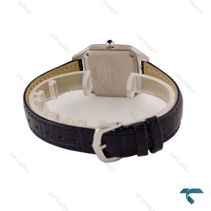 ساعت کارتیر سانتوس دومونت زنانه سیلور سرمه ای Cartier-6818-L