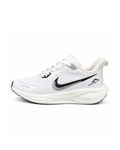 کتانی زیره بست مردانه مدل رانینگ نایکی سفید نایک مشکی NIKE