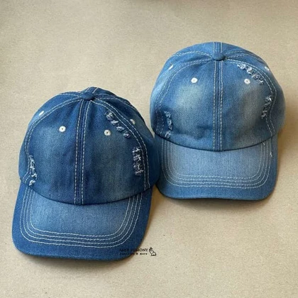 کلاه نقابدار جین زاپ‌دار