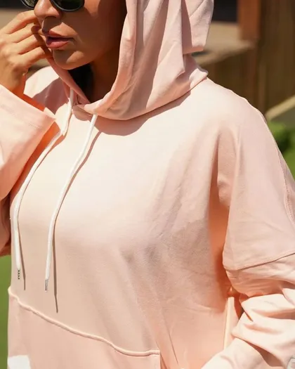 هودی زنانه بلند پاییزه کلاهدار