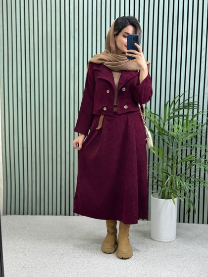 ست کت دامن ماهلین