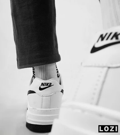 کفش کتانی بزرگ پا سفید مشکی نایک NIKE AIR FORCE