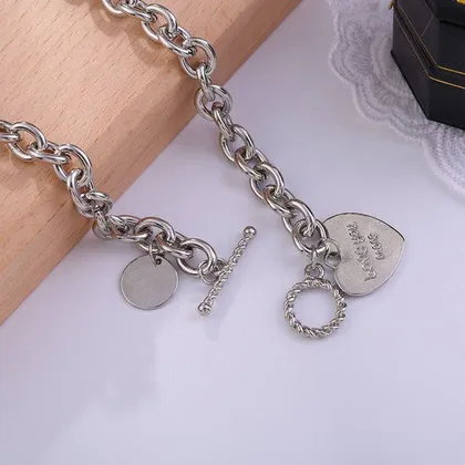 گردنبند استیل طرح قلب