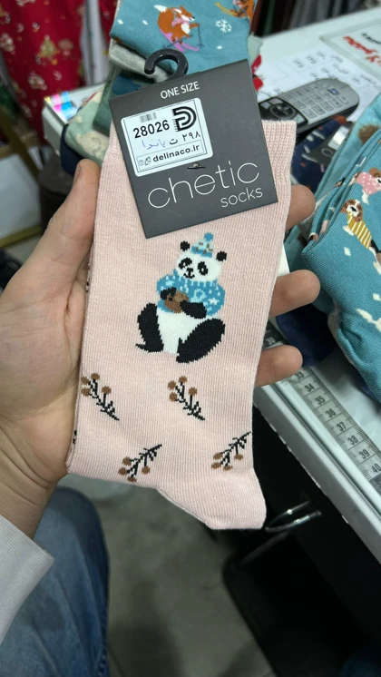 جوراب چتیک ساق‌دار زنانه طرح دار chetic