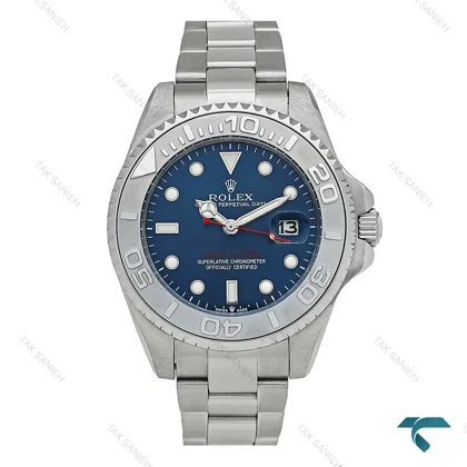 ساعت رولکس یاخ مستر مردانه استیل صفحه سرمه ای Rolex-7481-G