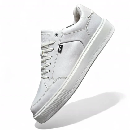 ونس اکو چرمی سفید تمام