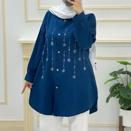 مانتو زنانه آیوا نگین‌دار